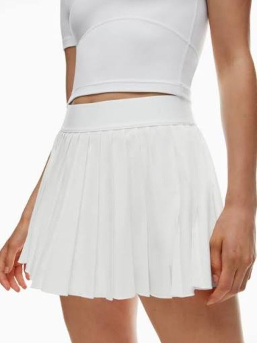 Aritzia Tennis Skirt | High Rise Pleated Mini Skirt | Built-In Shorts